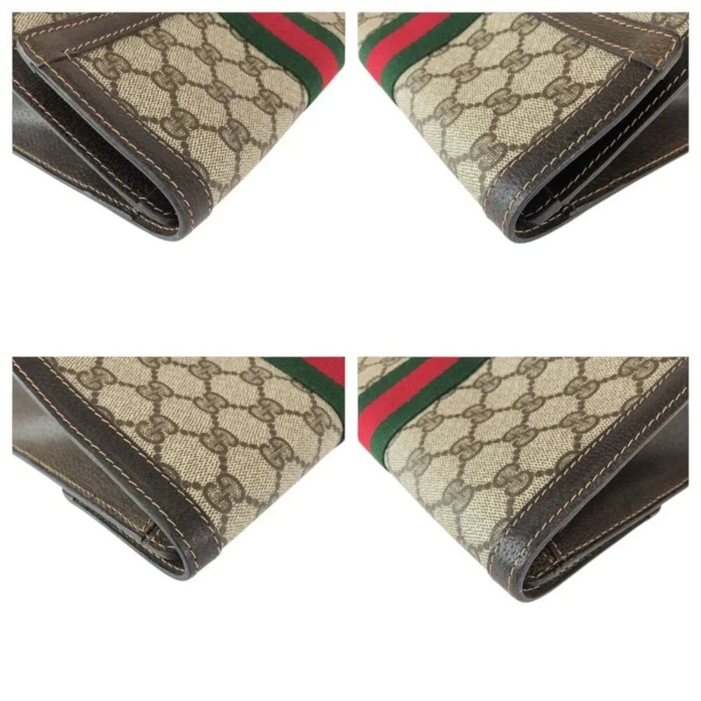 Gucci Vintage Sherry Clutch Beige Brown - Picture 4 of 9